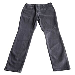 Jordache Womens High Rise Curvy Skinny Jeans 12 Black Stretch Denim Pants Y2K